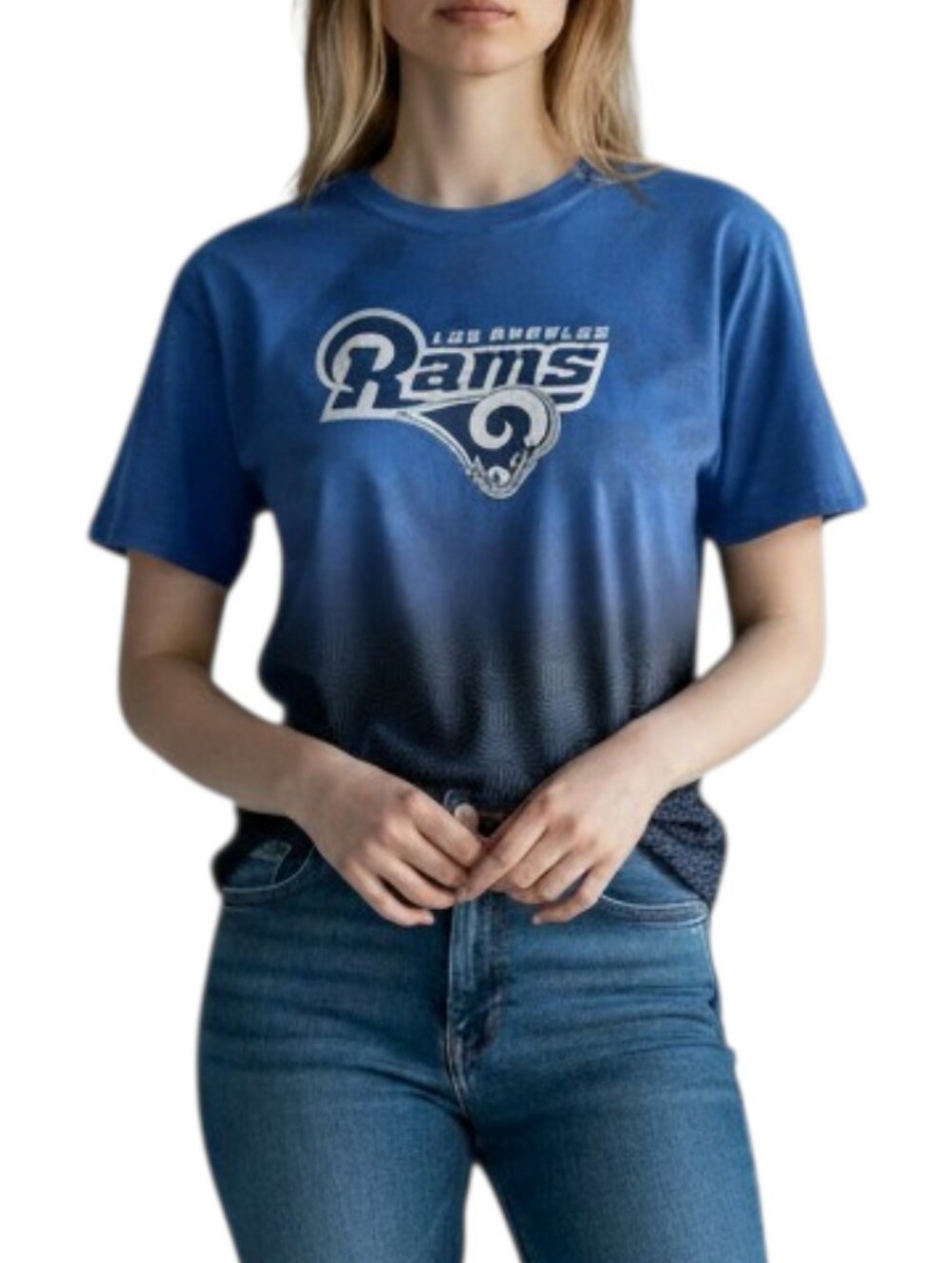 NFL Team Apparel Youth XXL 18 Los Angeles Rams Blue Performance Shirt Tee NWT